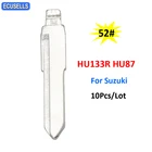 10 шт.лот Новый NO.52 складной ключ для автомобиля с дистанционным управлением, пустое необработанное лезвие 52 # HU133R HU87 для Suzuki Swift для Fiat, Nissan, Opel