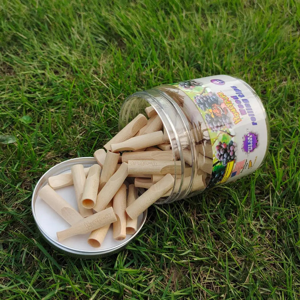 Прокатки деревянная игрушка фильтр наконечники с Уайт грейп вкус 40 мм для