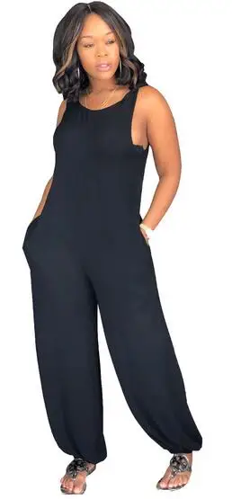 Женские комбинезоны для женщин женский комбинезон без рукавов Свободные