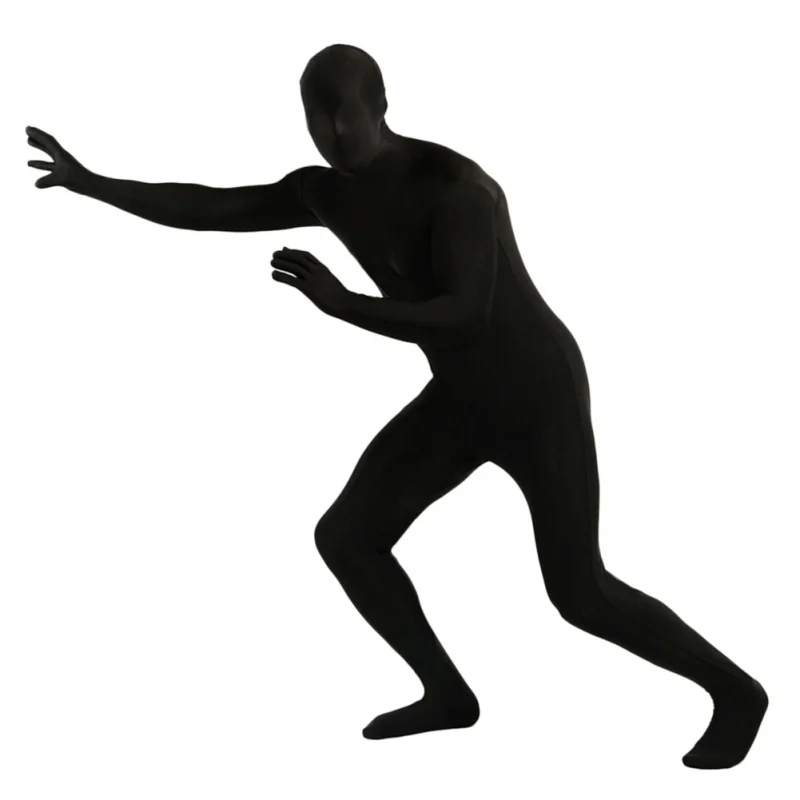 Костюм на Хэллоуин Карнавальная невидимая одежда мужская и женская черная