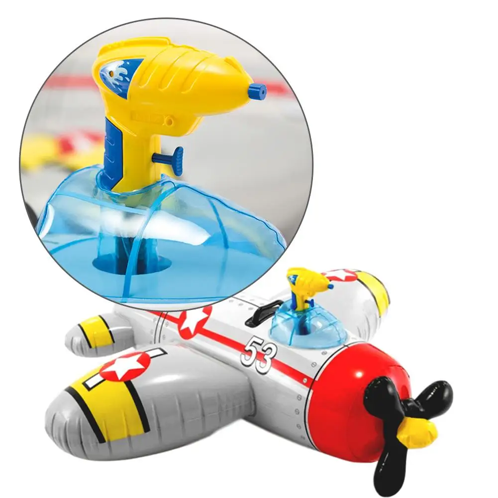 

Float Airplane Durable Inflatable Ride-on Squirter Fighter Plane Water Toy For Children Over 3 Years Pool Inflatable Mattress