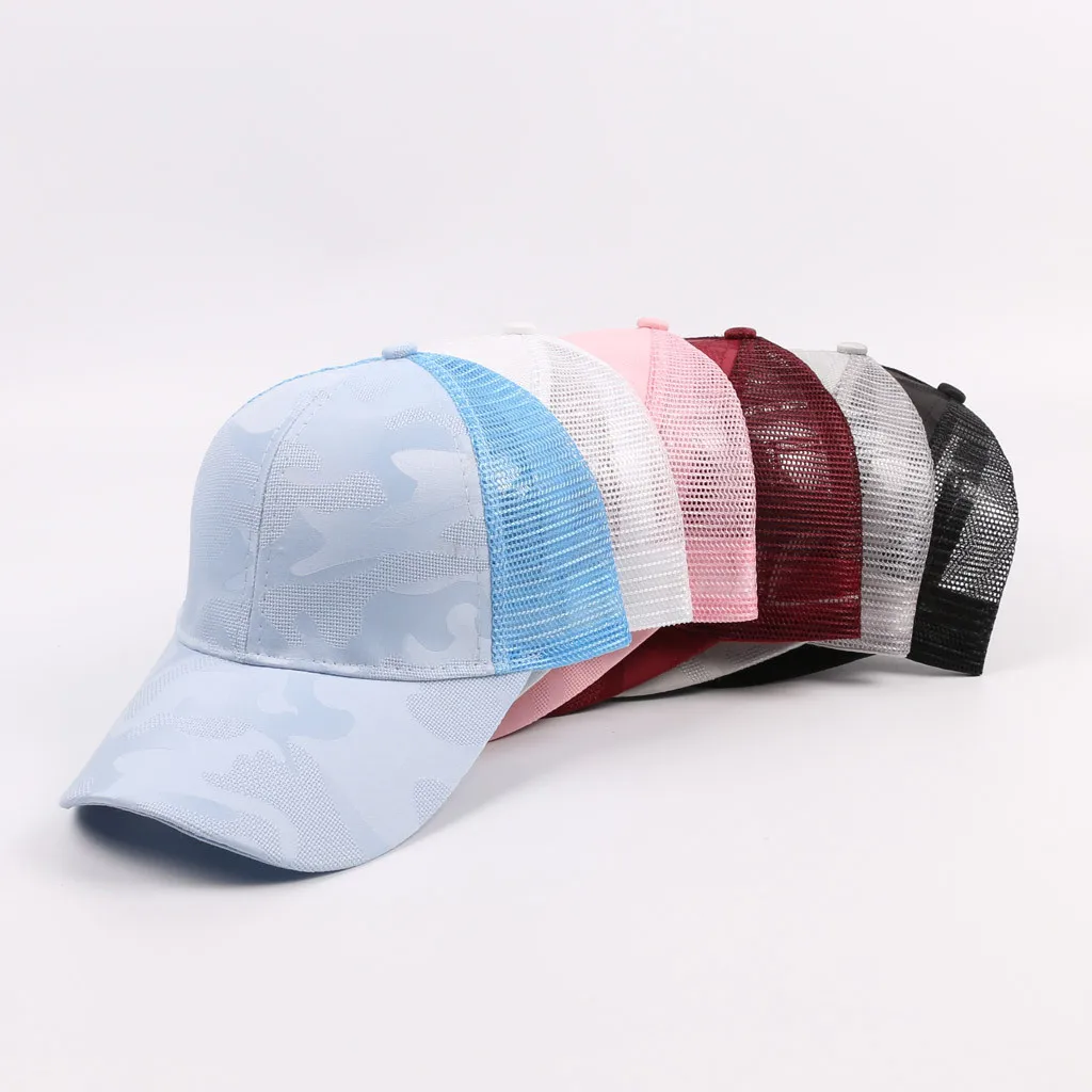 

Women Men Camouflage Breathable Beach Adjustable Baseball Cap Sun Hat Outdoor Visor Hats High Quality Sombrero