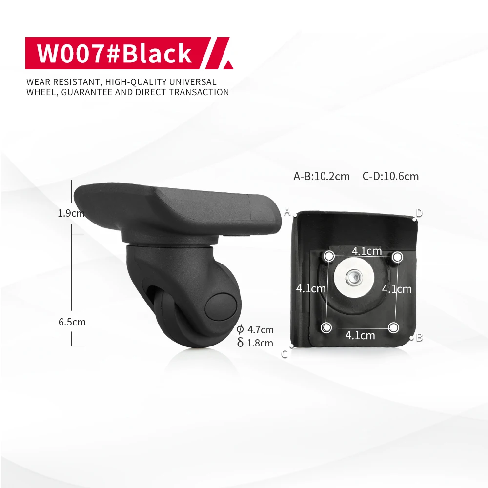 DILONG W007 Accessories Universal wheels trolley luggage replacement wheels suitcase high-quality repair 1 pair rollers