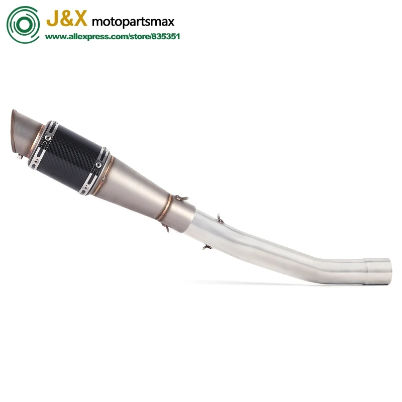 Мотоцикл Полный выхлопной системы Escape modifid адаптер ссылка Средний изгиб трубы