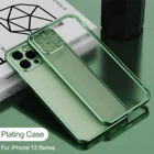 Роскошный чехол с квадратными краями для Iphone 13 Iphoen I phone iphone13 pro max mini, силиконовый матовый Прозрачный ударопрочный чехол