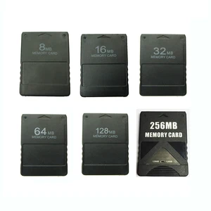 10 pcs 8m 16m 32m 64m 128m 256m memory card save game data stick module for sony playstation 2 ps2 extended card game saver free global shipping