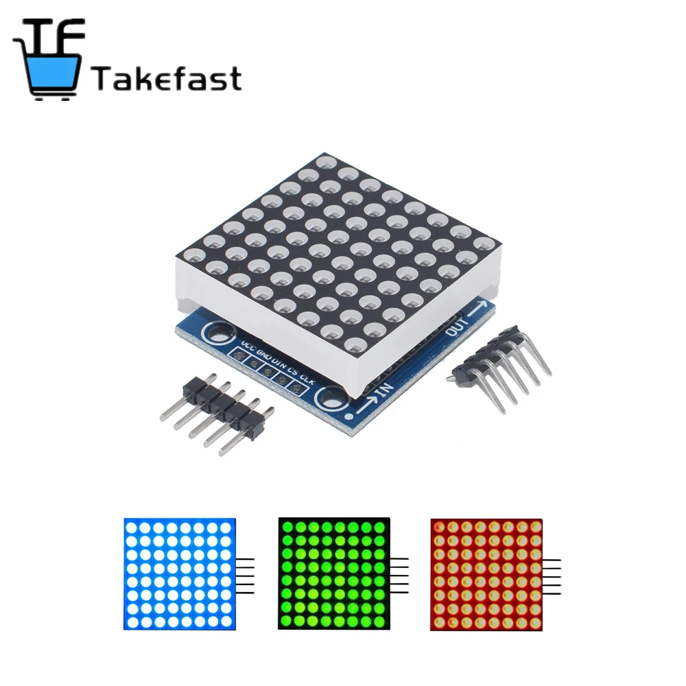 Модуль точечной матрицы MAX7219 модуль микроконтроллера дисплей готовые товары