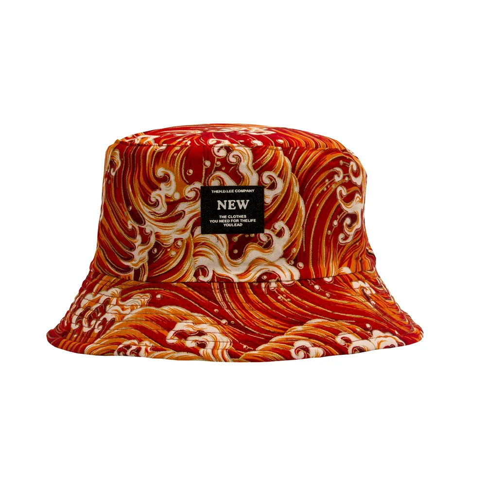 

Fashion Cotton Panama Bucket Hat Wave Print Fisherman Hats Men And Women New Summer Outdoor Sun Hat Hip Hop Cap Panama Hats