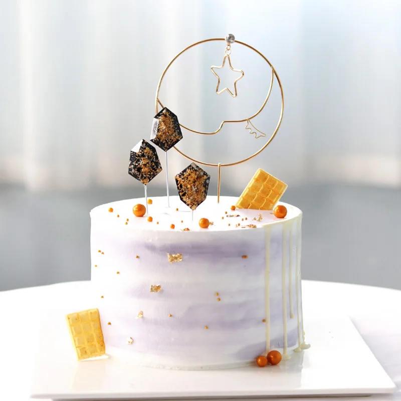 Фестиваль цисицзе запеченный торт Темный янтарь флаг INS сверкающая Золотая Луна