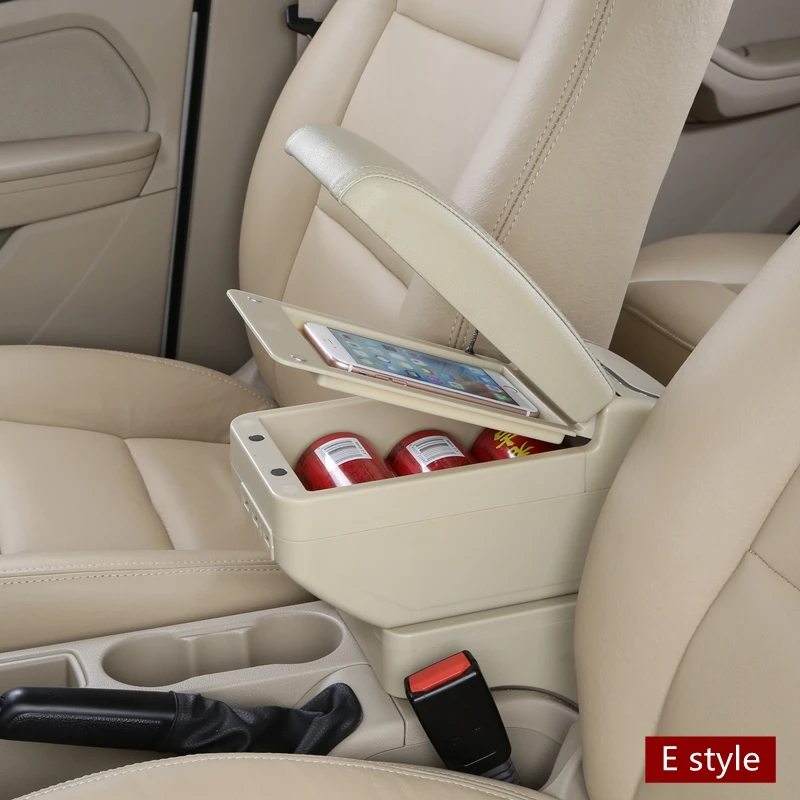 Двухслойный большой контейнер для хранения центральной консоли Skoda Fabia/fabia 2 2008 2014