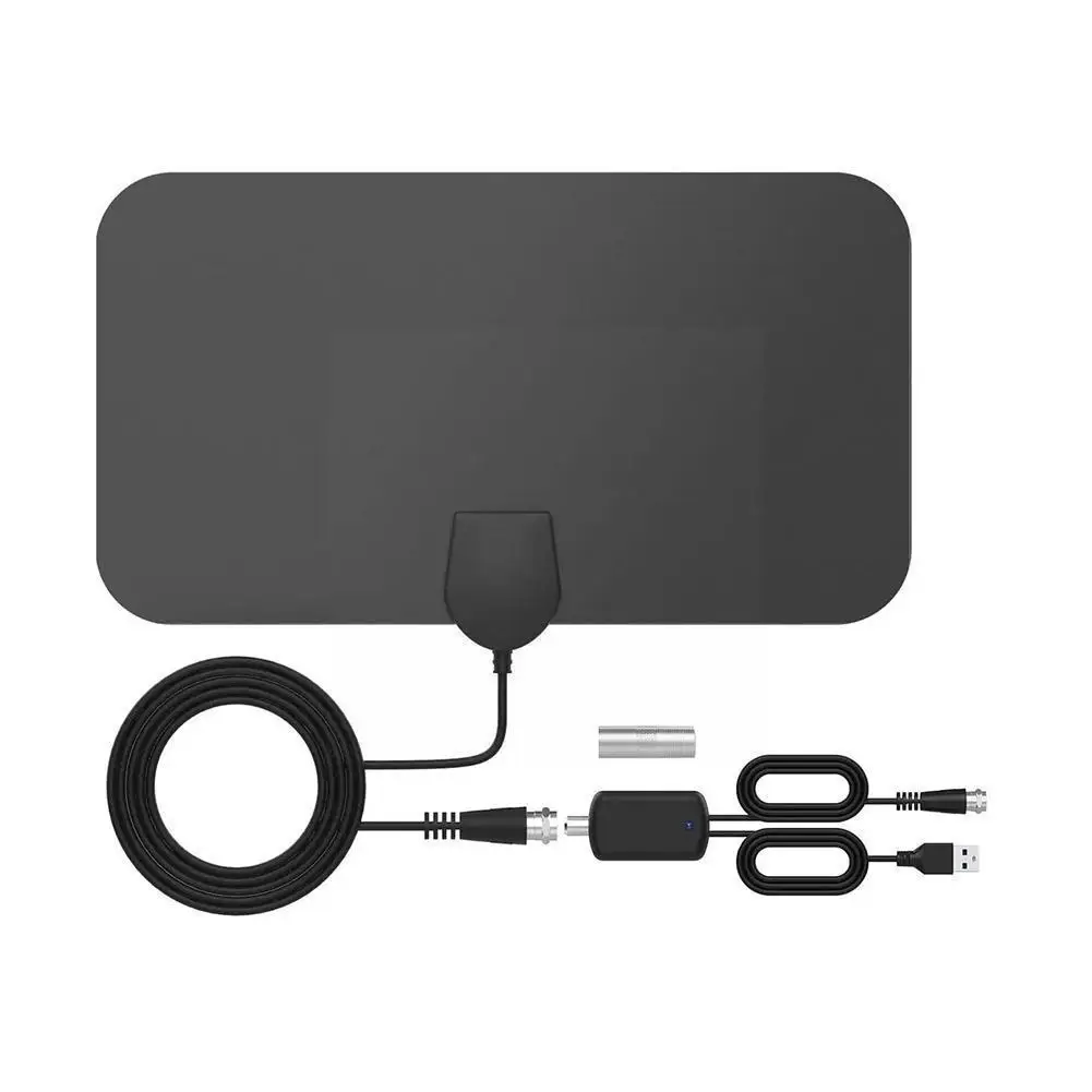 

4k Flat Indoor Tv Antenna Digital Indoor Aerial Amplifier Tv Antenna 3600 Miles High Booster Signal Capture For Tv G1q5