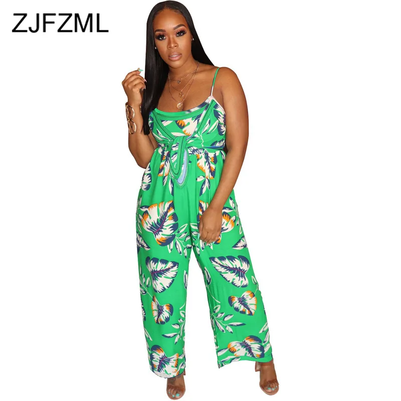 Принтом сексуальный вырез открытая широкие брюки комбинезон женское