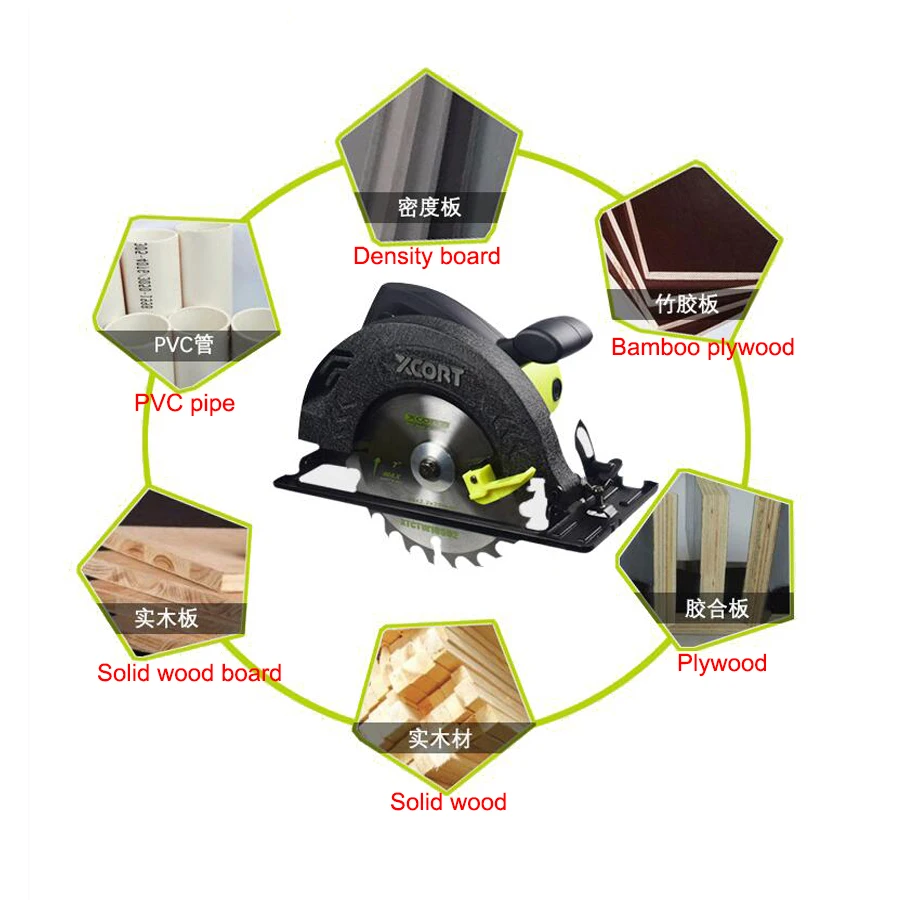 

1500W Electric Circular Saw Wood Metal Marble Tile Brick Household High Power Electric Cutting Machine