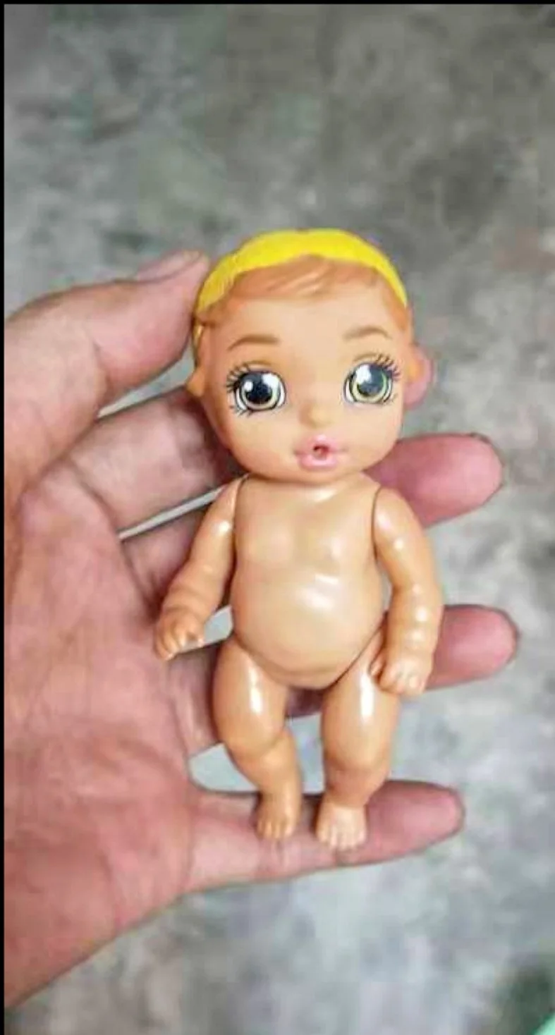random 1pc USA Cute Mini Baby In My Pocket Doll Figure Toy Baby Doll DIY Decoration Gift