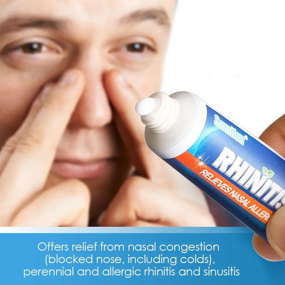 

1box Rhinitis Mint Cream Nasal Rhinitis Nose Care Refresh Nose Relief Sneezing Nasal Congestion Antipruritic Ointment