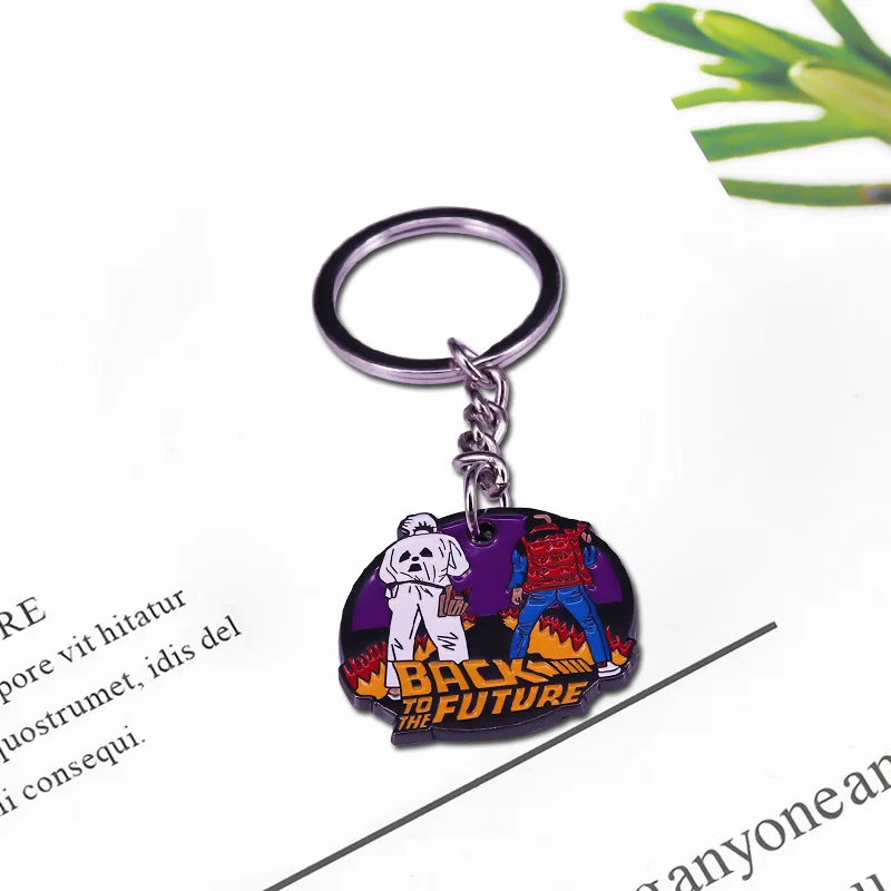 1980s классический пленка Back To The брелоки на будущее Doc И Марти брелок где мы