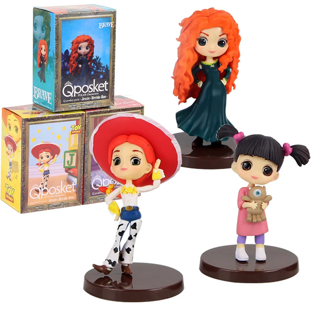 7-8 см 3 шт./компл. QPosket Prince Mermaid Snow White Belle Beauty ПВХ Фигурки игрушки модели куклы |