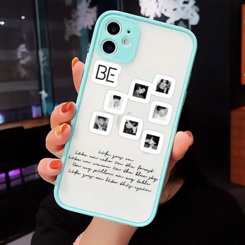 

Life Goes On' hot kpop new song Phone Cases matte transparent For iphone 7 8 11 12 plus mini x xs xr pro max cover