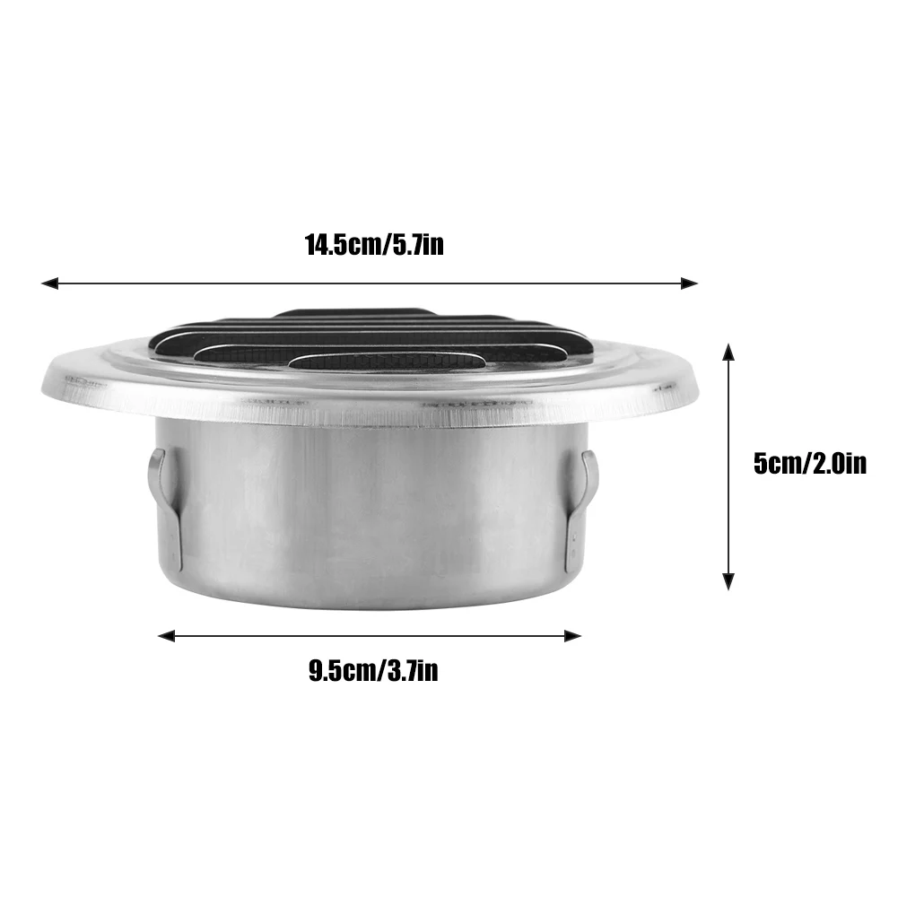 Настенная вентиляционная вытяжка для ванной комнаты решетка из нержавеющей