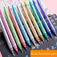 612 color double headed marker dual tip brush soft head watercolor art markers for coloring drawing painting calligraphy