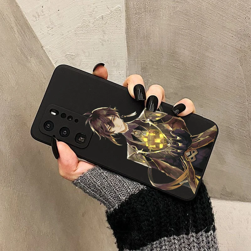 vidio game genshin impact phone case for poco m3 x3 pro f3 for xiaomi redmi note 10 pro 9c 9a 9 pro zhongli cartoon cover free global shipping