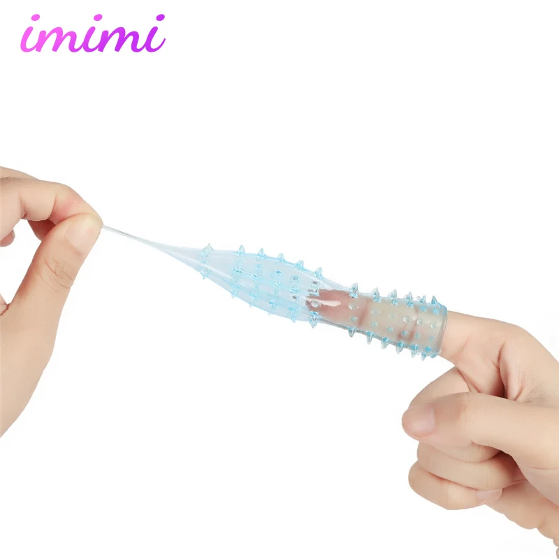 Lesbian Products Orgasm Finger Sleeve Vibrator Female Masturbator G Spot Massage Clit Stimulate Erotic Goods Sex Toys For Women | Красота и