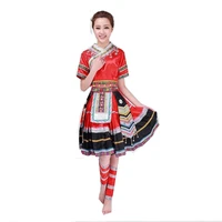 miao hmong dance costume pleated dance skirt for women hmong miao clothes chines folk dance costume only clothes