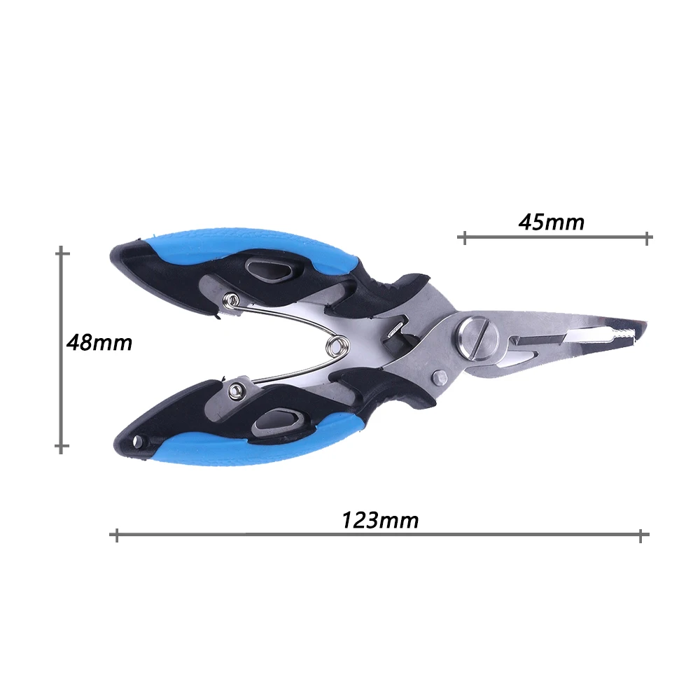 

Multifunctional Fishing Scissors Fishing Plier Scissor Braid Line Lure Cutter Hook Remover 12.5cm Fishing Plier Scissor Hot sale