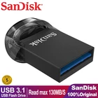 Мини-флеш-накопитель Sandisk, 128 дюйма, 64256 ГБ, USB 3,1, с паролем