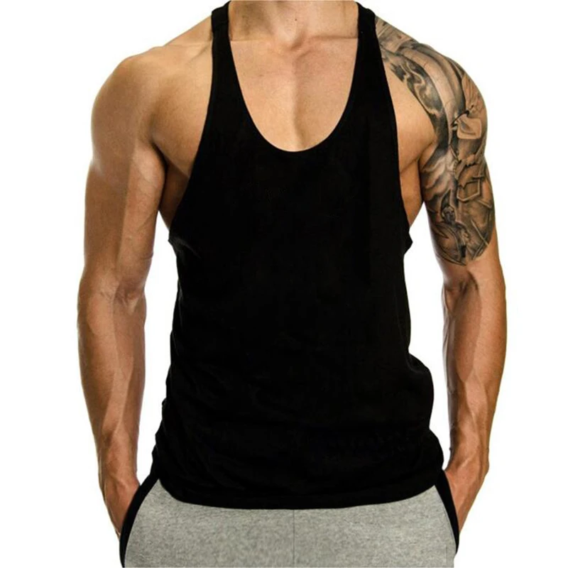 Брендовая одежда для фитнеса Muscleguys canotta Бодибилдинг tanktop Мужская тренировок