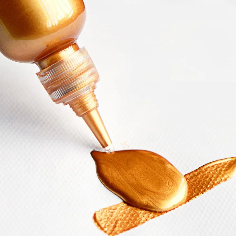 Золотая краска 60 акриловые краски мл водостойкий не выцветающий для окрашивания