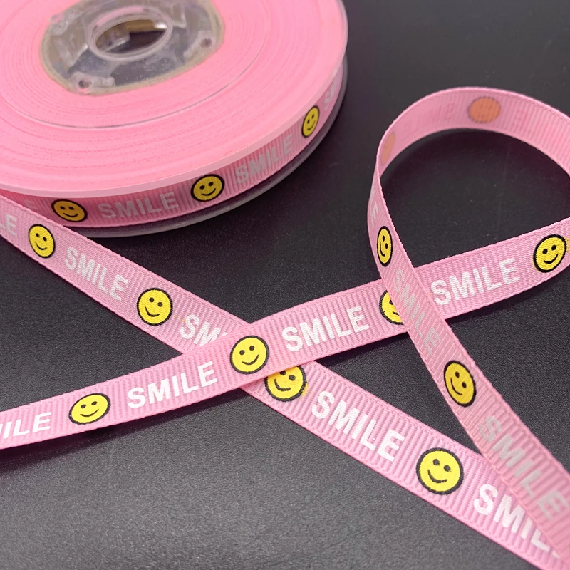 Шаблон английской буквы лента с принтом &quotSMILE&quot 10 мм |