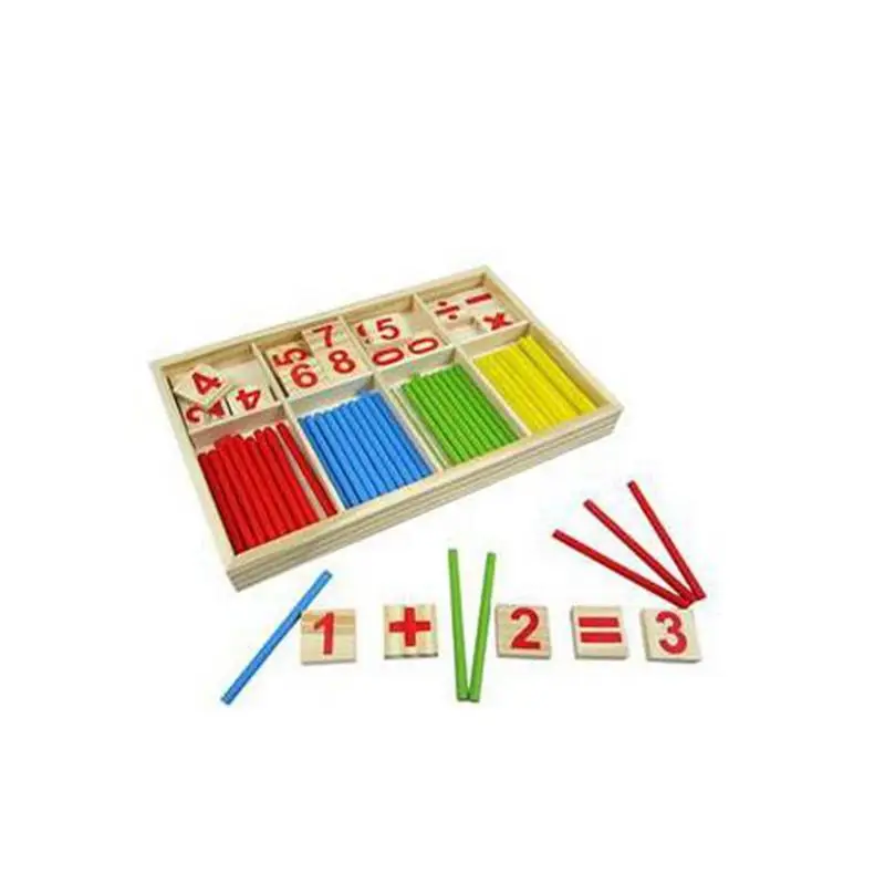 HobbyLane Preschool Educational Toys Wooden Mathematical Intelligence Stick Block Counting Sticks for Girls and Boys | Игрушки и хобби