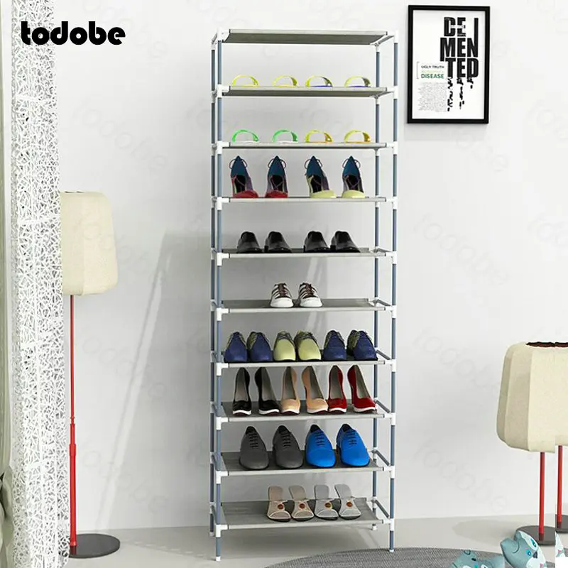 

Multilayer Shoe Rack for Closet Tall Shoes Storage Shelf Space-saving Hallway Shoe Organizer Stand Holder Dustproof Shoe Cabinet