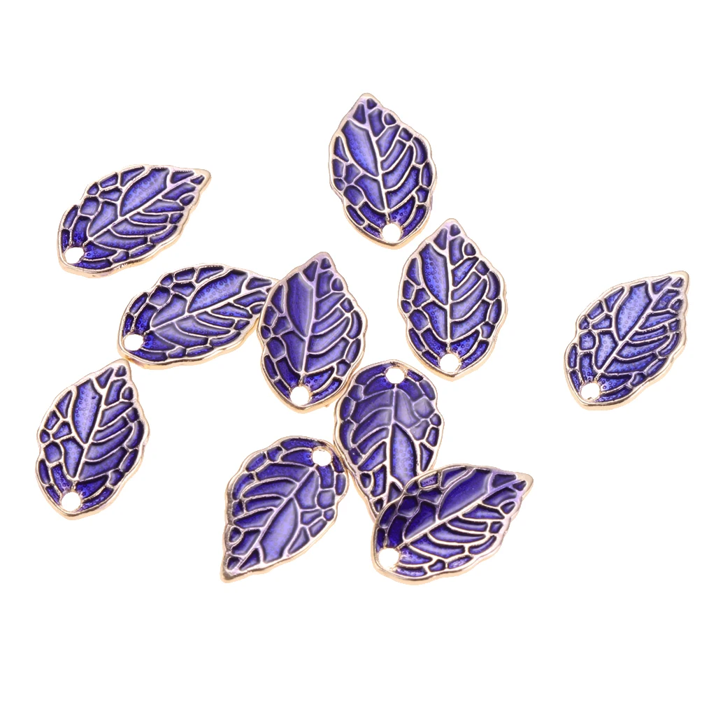 

10 Pieces Leaf Shape Pendant Earring Necklace DIY Jewley Crafts