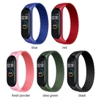 Ремешок для Mi Band 5, нейлоновый плетеный браслет, умный Браслет для Miband4 Miband5, ремешок для Xiaomi Mi Band 4, 3, 5