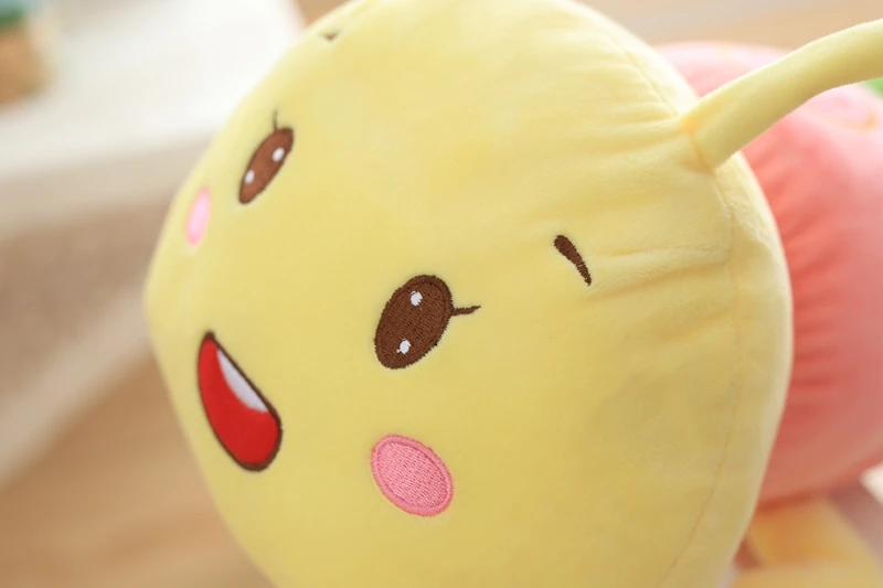 

Soft Colorful Caterpillar Plush Hold Pillow Toys Stuffed Toy Baby Doll Animal Dolls For Kids Christmas Birthday Gift AP