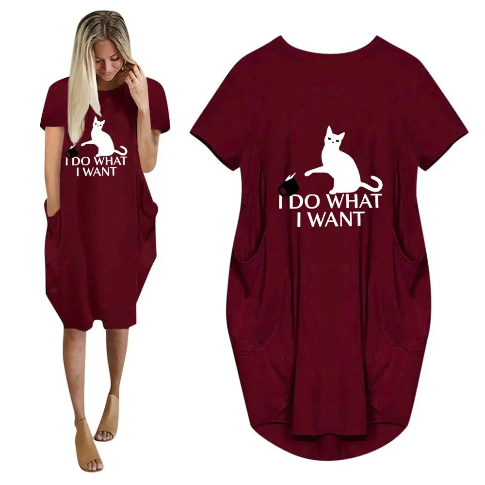 Летнее Новое модное женское платье с коротким рукавом круглым вырезом и милым