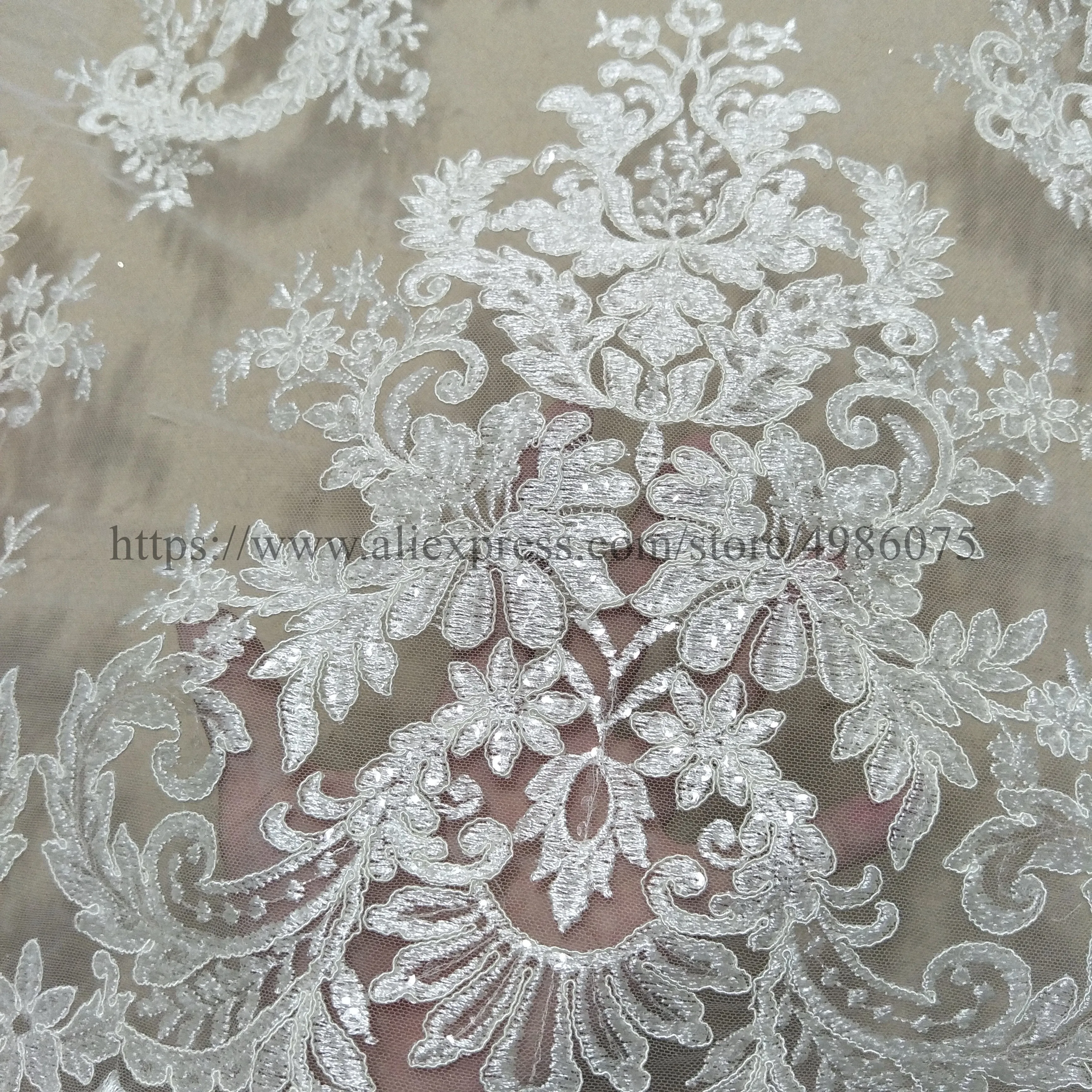 Новейшая мода свадебное платье цвета слоновой кости кружевная ткань ширина 130 см
