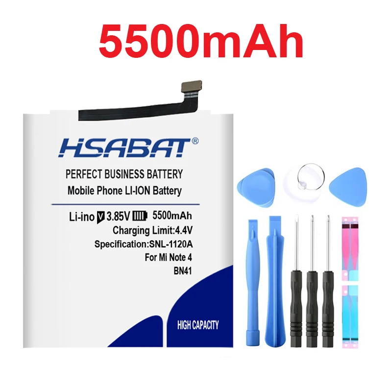 HSABAT BN43 BN41 BM45 BM46 BN45 Батарея для Xiaomi Redmi Note 5/Note 4 4X3 2 Note2 Note3 Note4 Note4X Helio X20/Redmi Note 4X Pro