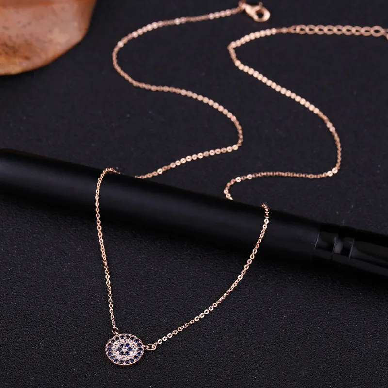 SIPENGJEL Трендовое ожерелье с кубическим цирконием и кристаллами маленькие злые