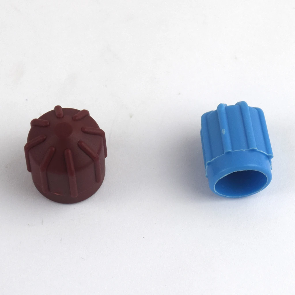 

2 X AC зарядный порт сервисные колпачки R134a 20 мм Лот из 2 колпачков коричневый и синий