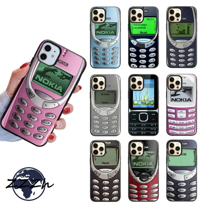 

Vintage Fashion Nokia Mobile Phone Cover For Samsung S6 S7 S8 S9 S10 S20 Edge Plus Lite S21 S30 5G Ultra Case