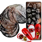 1 шт. штамповка для ногтей платформенный цветоккружевофруктылиния для дизайна ногтей штамповка шаблон дизайна трафарет Инструменты из нержавеющей стали