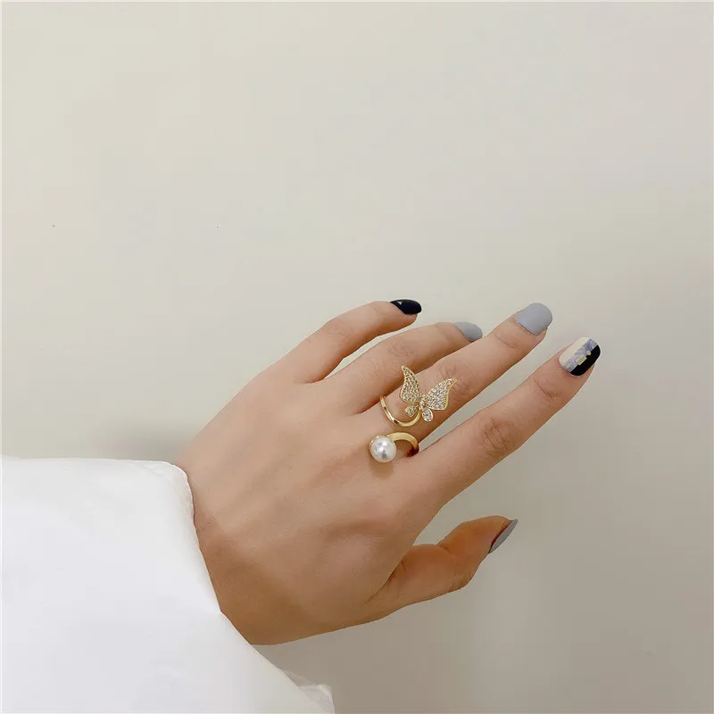 2020 корейских милых романтичных кубического циркония бабочка с искусственным