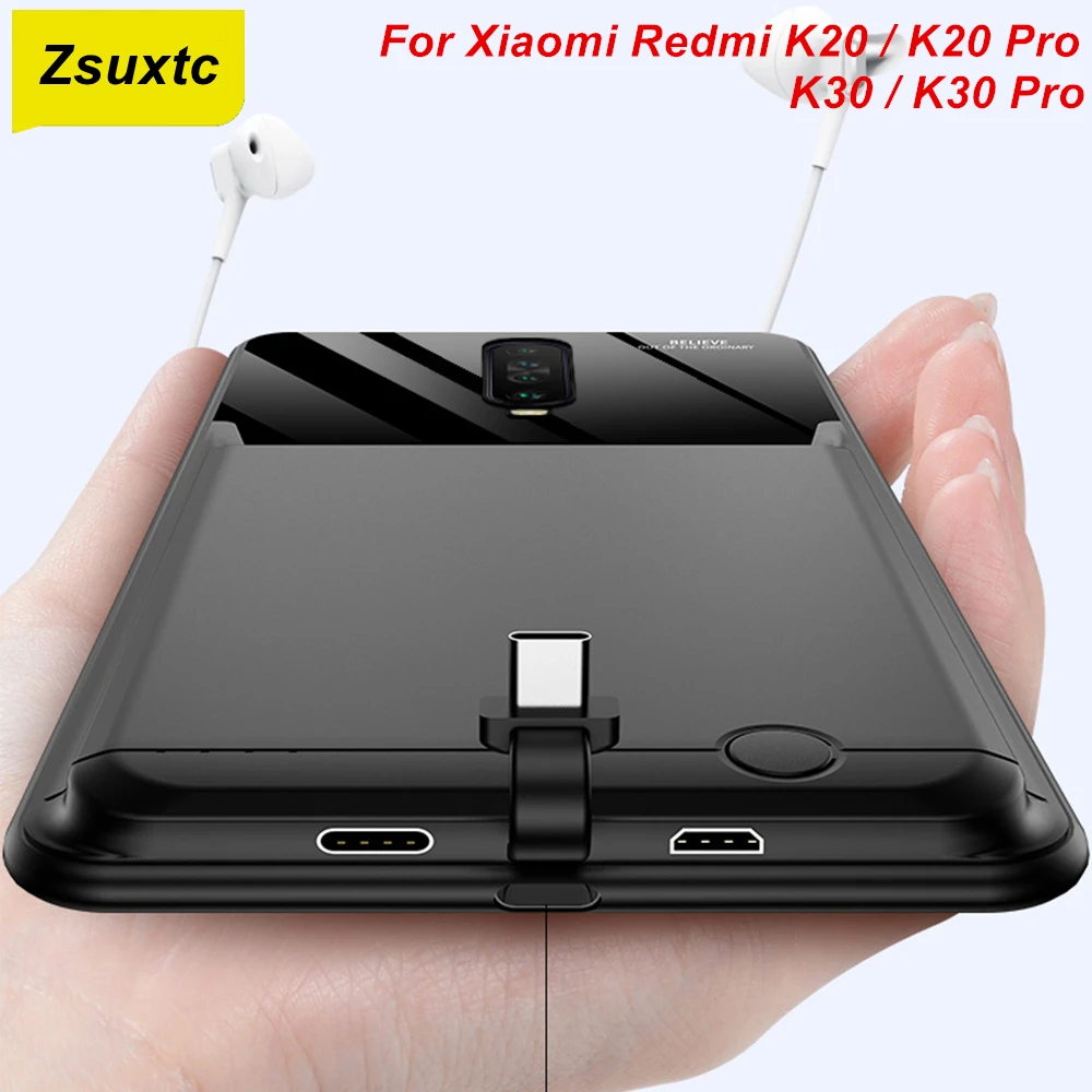 

10000Mah Power Case For Xiaomi Redmi K20 K20 Pro K30 K30 Pro Battery Power Case Battery Backup Charger Case Redmi K30 Pro