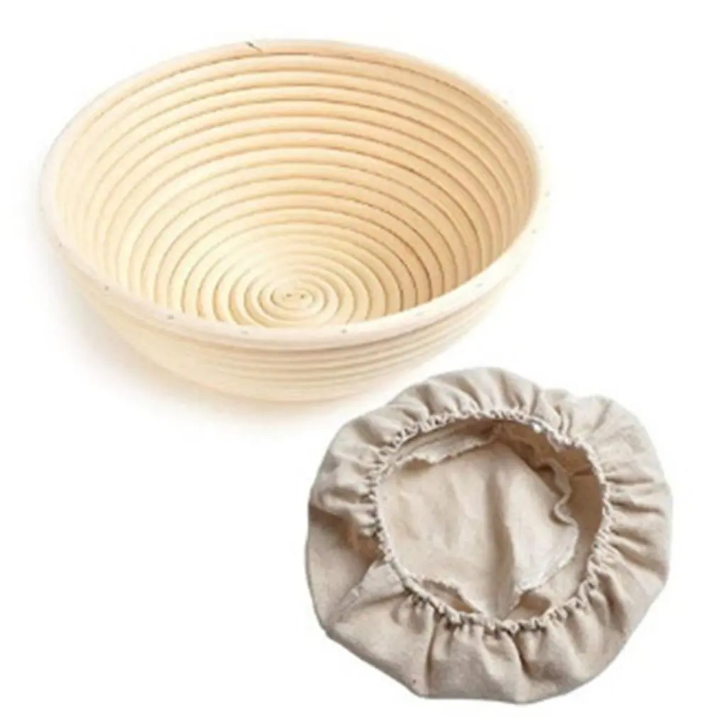 Европейская Ферментированная ротанговая корзина круглая фотокорзина для хлеба