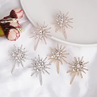 juran luxury charm rhinestone drop earrings for women wedding fashion maxi handmade crystal teardrop statement earrings jewelry