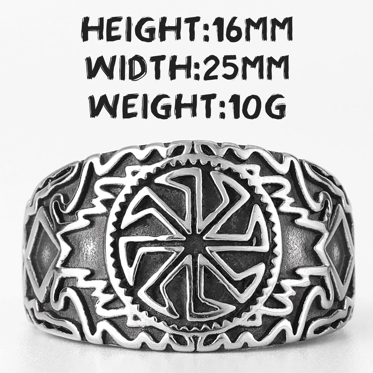 

Vintage Viking Norse Mythology Stainless Steel Mens Rings Punk Hip Hop for Male Boyfriend Jewelry Creativity Gift Wholesale