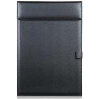 a4 pu leather storage office folder clipboard letter size clip hardboard meeting memo writing desk pad with pen holder